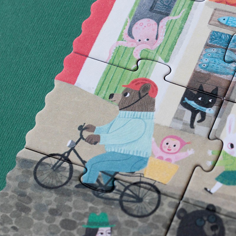 puzzle i joc d'observar i inventar històries